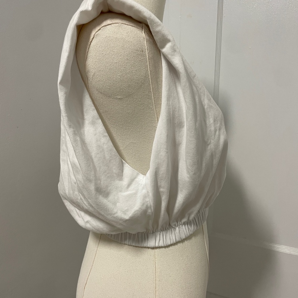 Zara White Crop Top S - Picture 2 of 4